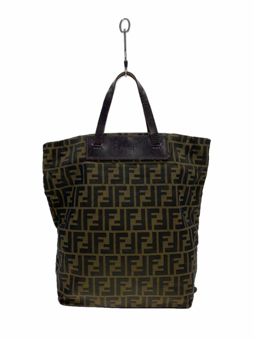 Fendi Tote Bag Brown All over Zucca Leather